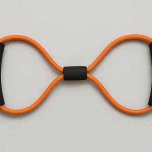 13 Figure 8 Resistance Band Elastic Exercise Tubing Foam Handles For Upper Body Arms Chest Shoulder Strengthening