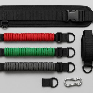 15 Booty Resistance Bands Set Adjustable Waist Belt System For Glutes Leg Toning Cable Workout Fitness Equipment