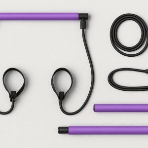 16 Pilates Bar Kit With Resistance Bands Portable Yoga Exercise Stick Home Gym Workout Equipment For Full Body