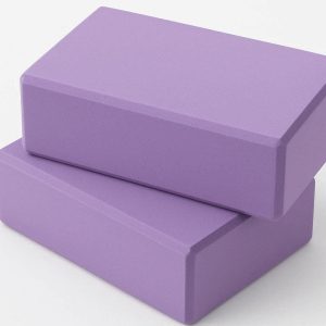 High Density EVA Foam Yoga Blocks 2 Pack Soft Non Slip Lightweight Exercise Bricks For Pilates Meditation Stretching