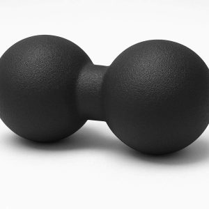 27 Peanut Massage Ball Double Lacrosse Mobility Roller For Spine Back Neck Therapy Myofascial Muscle Release Black