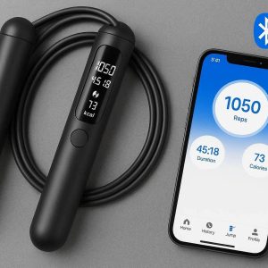 5 Smart Jump Rope Bluetooth Digital Skipping Rope LED Screen Counter Calorie Tracking For Gym Fitness App iOS Android