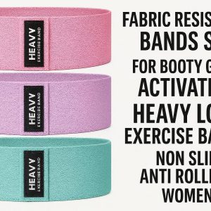 9 Fabric Resistance Bands Set For Booty Glute Activation Heavy Loop Exercise Bands Non Slip Anti Rolling Women